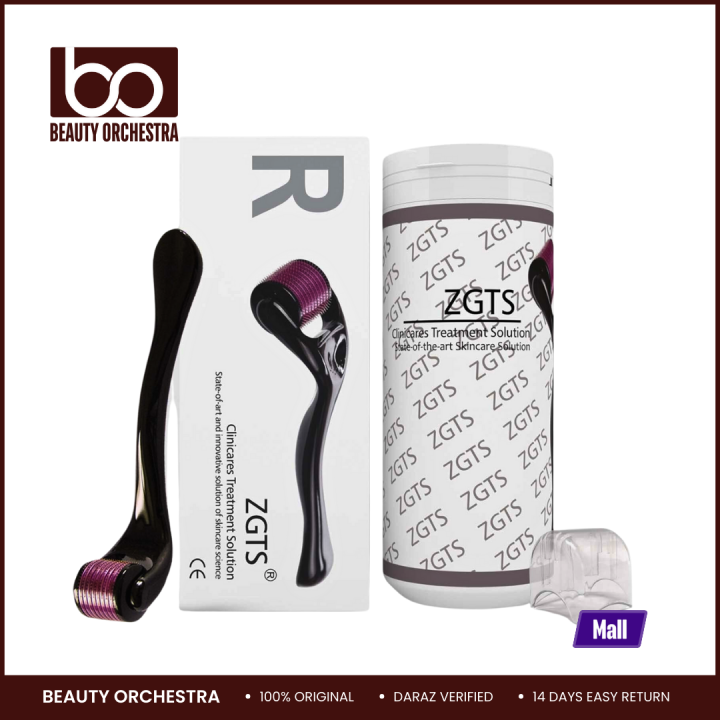 Zgts Derma Roller 540 Titanium, 0.5 Mm (All Sizes Available) - Black Head Remover