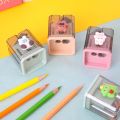Mini Cute Sharpener Pencil Small Lovely Cartoon Bear Bunny Stationary Pencil Sharpeners Portable Student Kawaii School Supplies. 