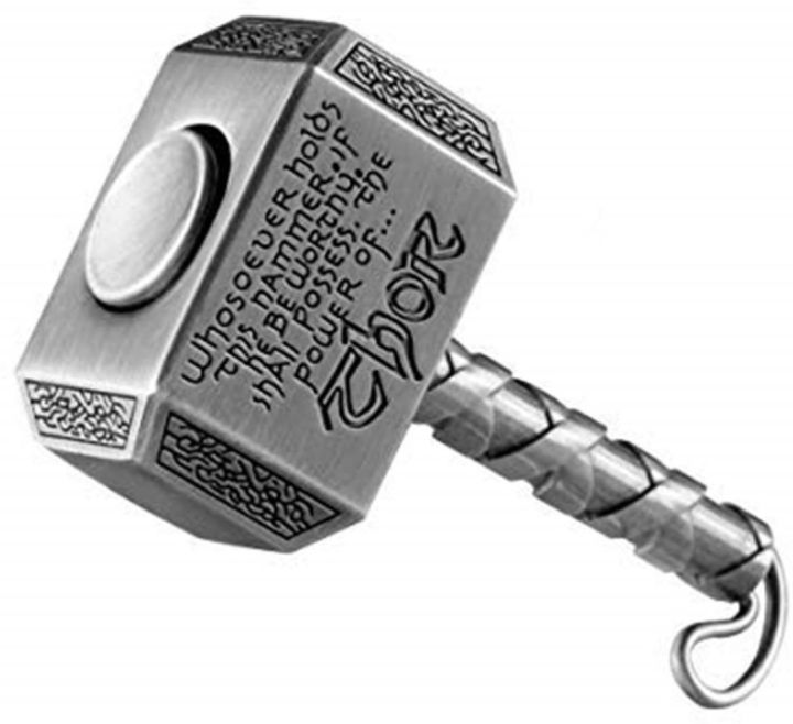 Thor%20Hammer%20Metal%20Keychain%20Silver%20-%20Image%204