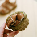 Boys sandals 2024 Summer New Baby Genuine Leather Children's Closed Toe Girl Child Soft Bottom Beach Shoes Children's Shoes. 