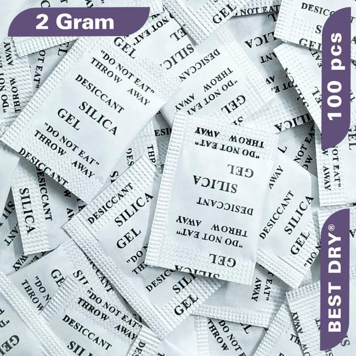 White Silica Gel Desiccant 2 Gram 100 Pieces