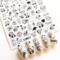 Newest TSC-034 Cartoon TSC series fashion english alphabet 3d nail art stickers decal template diy nail tool decoration. 