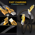 Multifunctional Mecha 4 in 1 Fast Charging 65watt PD Cable with Data Transfer for iPhone, Samsung and Others. 