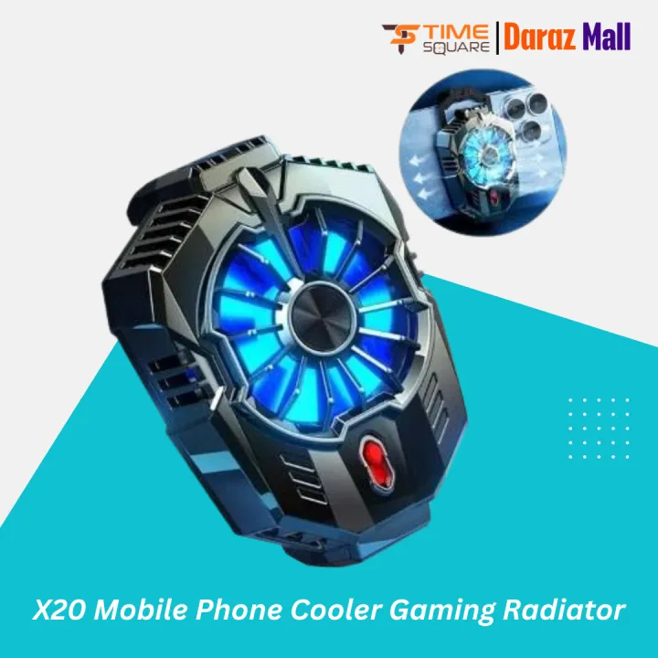 X20 Portable Mobile Phone Radiator Semiconductor Cooling Fan Radiator USB Powered Mobile Phone Cooler -Time Square