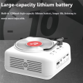 Retro Vinyl Bluetooth Speaker Wireless Bluetooth Speaker Mini Vintage Surround Sound Music Box Handsfree Call MP3 Player CD Player.