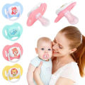 Cartoon Silicone Baby Pacifier with Cover BPA Free Safety Soft Material Convenient Carry Sleeping Baby Pacifier Easy To Hold Baby Pacifier Soother Toys.