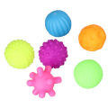 6pcs Baby Textured Ball Set Infant Funny Soft Elastic Multicolor Squeezing Sensory Ball Toy for Home Soft Textured Ball.