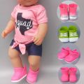 【The road to happiness Store】43cm Doll Boots Green Blue Pink Doll Sneaker Accessories. 