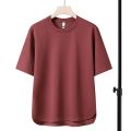 Summer Loose Men's Suit Casual New Set Korean Style Short SleeveTMen's T-shirt plus Size Two-Piece Suit.