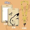 Pokemon Anime Card Holder Pikachu Squirtle Cartoons Figure PVC Student Campus Card Hanging Lanyard ID Protective Case Wholesale.