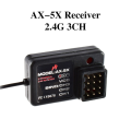 AX5S 2.4G Remote Control Transmitter with Receiver for RC Car.