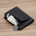 Slim Wallet Men Genuine Leather Thin Pocket Wallet for Men Short Purse Cowhide Mens Mini Wallets Card Holder Small Coin Purse. 