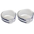2 Pcs Adjustable Tennis Elbow Support Epicondylitis Clasp Pain Relief White-M & L. 