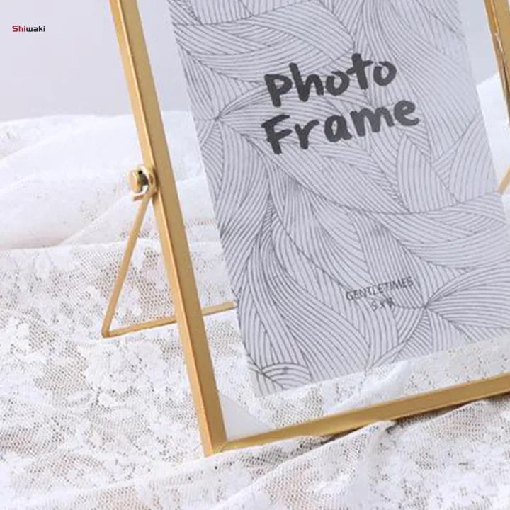 4/6/7inch%20Glass%20Photo%20Frame%20Collection%20Simple%20Metal%20Geometric%20Picture%20Frame%20with%20Glass%20Cover%206%20inch%20-%20Image%202