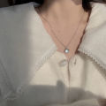 Fashion Simple Firefly Moonlight Stone Pendant Necklaces for Women Pretty Alloy Jewelry Gifts for Girls.