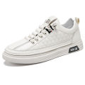 2023 Autumn New Breathable Outdoor Youth Trend Men's Casual Leather Shoes, Small White Shoes, Tide Shoes, Flat Board Shoes.