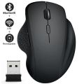 Wireless Bluetooth Mouse Wireless Computer Mouse Gamer 6 Buttons Ergonomic Mouse Rechargeable Mause Gaming Dual Mode Mice For PC. 