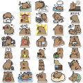 62Pcs Cute Stickers Capybara Water Bottle Notebook Sticker Laptop Car Motorcycle Aesthetic Decals Skates Phone Case Kids' Luggage Fengshi. 