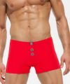 Seamless Boxer Shorts Button Design Men Summer Swimwear Slim Panties Trunks Short Home Underpants Candy Color Swimsuit. 