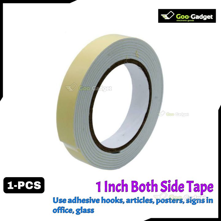 1 Inches Double side Heavy-duty Both Side Adhesive Foam Tape  Goo-Gadget
