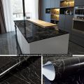 marble Paper Granite Wallpaper Roll (24" x 79") Kitchen countertop Cabinet Sticker(King Kong Black). 