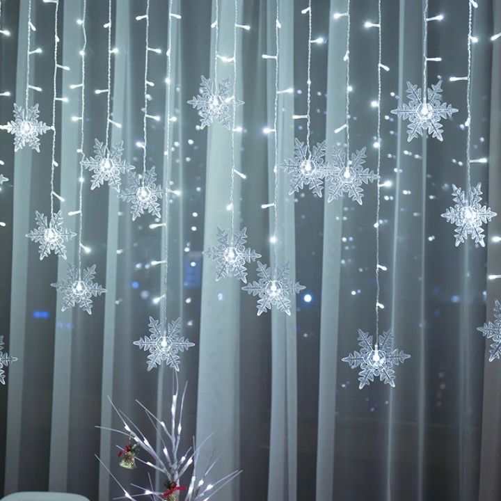 3.2M%20Christmas%20Snowflakes%20LED%20String%20Lights%20Flashing%20Fairy%20Curtain%20Lights%20Waterproof%20For%20Holiday%20Party%20Wedding%20Xmas%20Decoration%20-%20Image%202