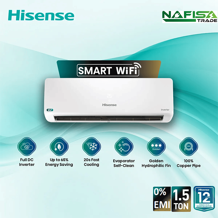 Hisense Official 1.5 Ton Full DC Inverter With smart Wi-Fi AC | AS18TZ4RMATD01AU with Free Delivery