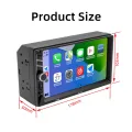 Universal 7Inch CarPlay Car Radio HD Multimedia Touchscreen MP5 Player Bluetooth USB FM Camera Mirror Link 7013B Car Stereo 2 Din 12LED Camera. 