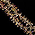 50Pcs Teardrop Austrian Crystal Loose Spacer Glass Beads DIY Jewelry Making For Bracelet. 