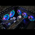 CORSAIR Pirate Ship LL120 140 120 140mm Double Ring RGB LED PWM Fan. 
