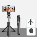 XT-02 3-In-1 Wireless Bluetooth Remote Selfie Stick With Tripod. 