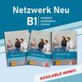 Netzwerk neu B1 German Language ( Kursbuch + Ubungsbuch + Glossar ) 3 Book Set (White Print). 