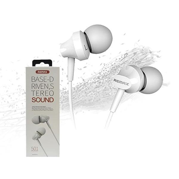 REMAX RM-501 In-ear Stereo Earphone Headphone With Mic For Smartphone - Black