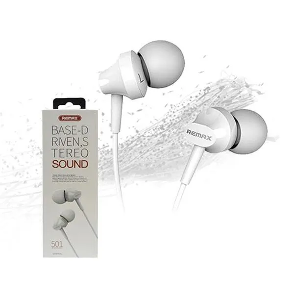 REMAX RM-501 In-ear Stereo Earphone Headphone With Mic For Smartphone ...