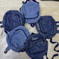 Embroidered Name Women's Denim Backpack Personalized College Student Travel Bag Book Bag Customized Denim Canvas Backpacks. 