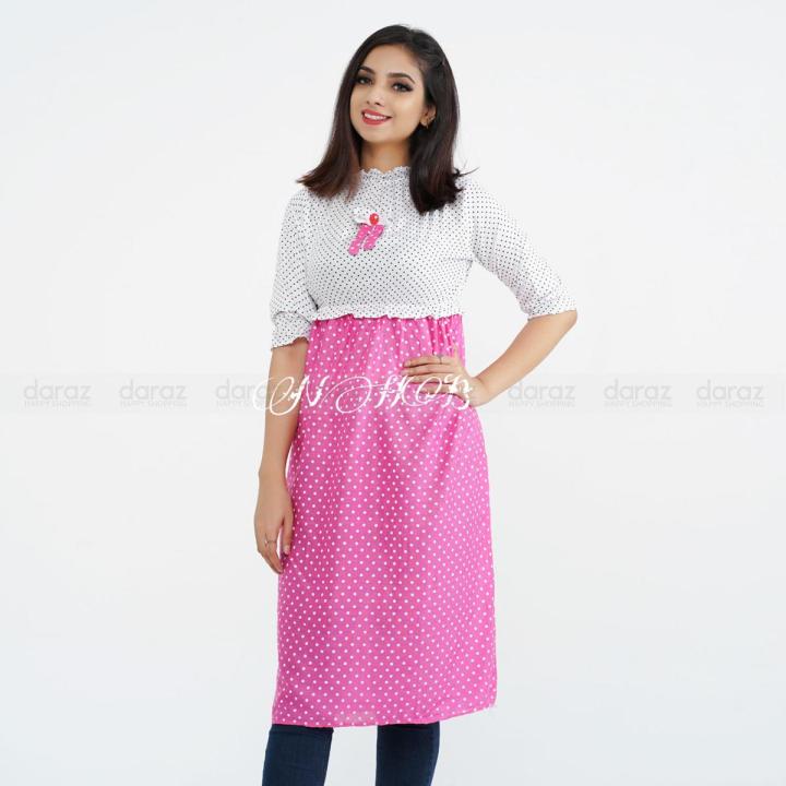 Stylish and Fashionable Cotton Women Tops - Kurti for Girls