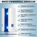 Ultrasonic Electromagnetic Pest Repellent Control, Plug in Home Indoor and Outdoor Repeller, Mosquito, Ant, , Rats, Roaches, Fruit Fly, Rodent, Insect(US Plug). 