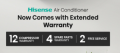 Hisense 1.5 ton DC Inverter 12 years official warranty AS18TW4RGSKB02DU air Conditioner with Free Delivery.