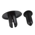 JAERBEE 40 Pcs 8mm Hole Push in Expanding Screw Panel Clips Plastic Rivet Black.