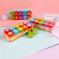 10pcs/lot Multicolor Children DIY Stamps Toy Children's Seal Cute Expression Dinosaur Cartoon Printing Kindergarten Sharing Baby Reward Toys.