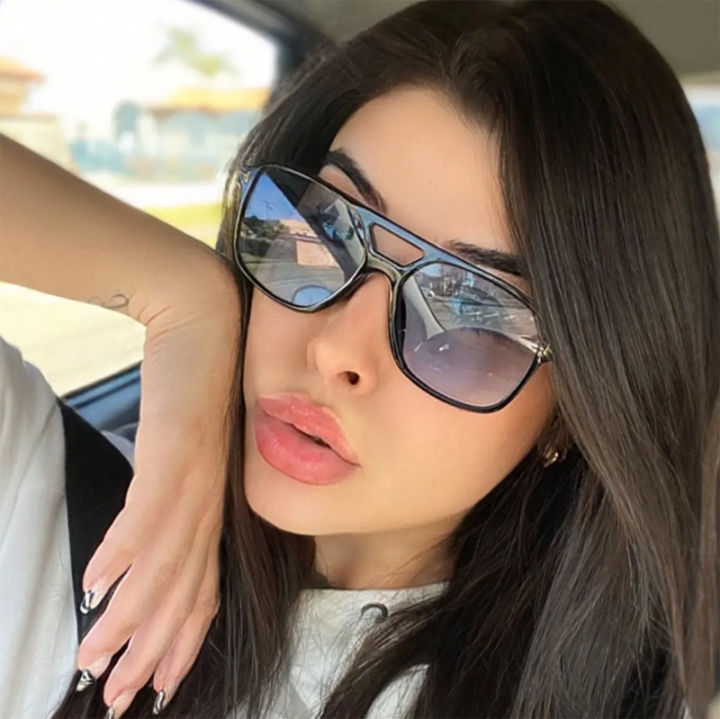 Liying Same Sunglasses for Women 2024 New Sunglasses Big Face Sun-Proof Uv-Proof Sunglasses Driving