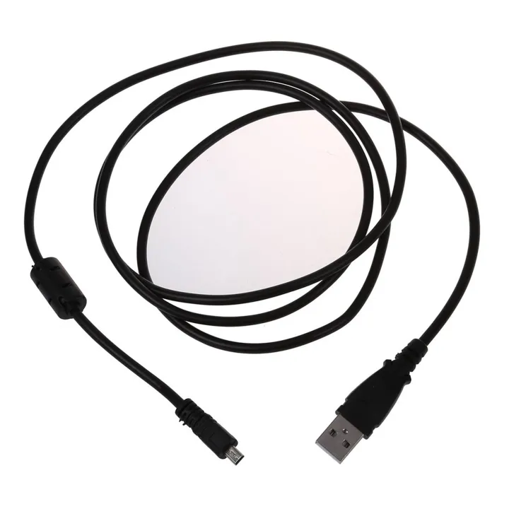 2X%20Black%20USB%202.0%20A%20to%208-Pin%20Mini%20B%20Cable%20W/%20Ferrite%20-%201.5M%20/%2059%20Inches%20for%20CoolPix%20P90%20-%20Image%204