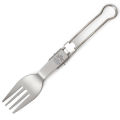 Outdoor pure titanium folding three-piece set of knives, forks and spoons set ultralight camping portable tableware travel set stock wholesale. 