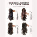 Wig Ponytail Female Artificial Hair Grip High Skull Top Gas Girl Dyed Waterfall Half Tie Curly Hair High Ponytail Wig. 
