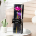 Lasts Soap flower gift box Fragrant Romantic Artificial rose flower Wife Pl Foil rose flower for Home decoration Anniversary gift Wedding decoration Valentine's day surprise Girlfriend or wife's birthday gift.