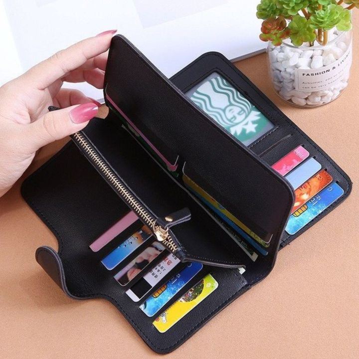 Fashion%20Women%20PU%20Leather%20Long%20Wallets%20Muti-functional%20Fold%20Button%20Purse%20Card%20Holder%20Coin%20Clutch%20Bag%20-%20Image%207