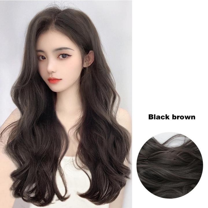 20 Inch Long Wavy Hair Extension 3pcs/set Clip in Piece Synthetic Wig Thicken Curly Hairpiece Wigs