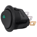 32PCS LED Dot Light 12V Car Auto Boat Round Rocker ON/OFF TOGGLE SPST SWITCH.
