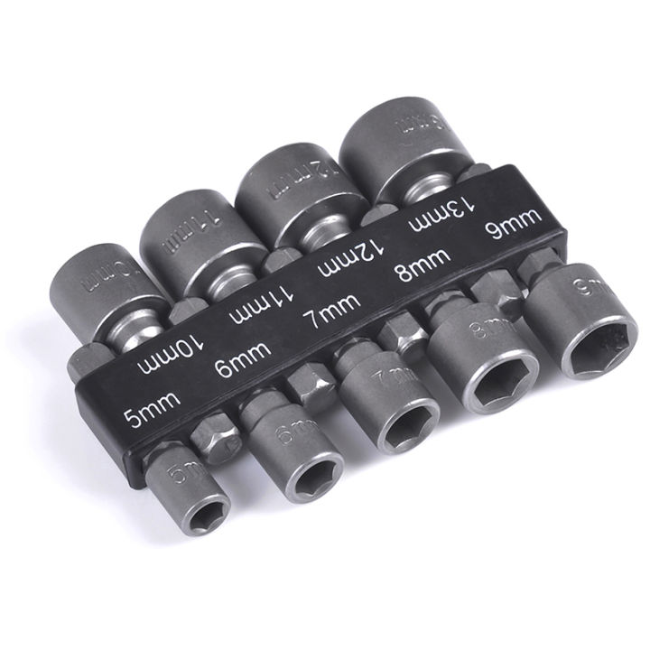 5-13mm%20steel%20power%20nut%20driver%20drill%20bit%20set%201/4"%20hex%20shank%20metric%20socket%20wrench%20Encounter%20-%20Image%207