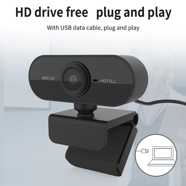 HXSJ Full HD 1080P Webcam USB Mini Computer Camera Built-in Microphone ...